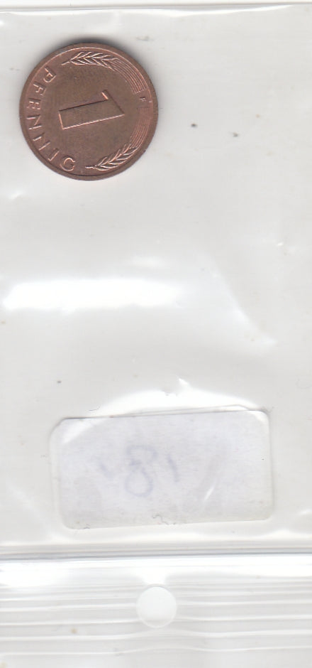 S30-SV1-0181 Duitsland 1 Pfennig XF 1986 KM105 F