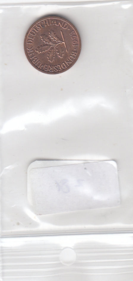 S30-SV1-0182 Duitsland 1 Pfennig XF 1993 KM105 D