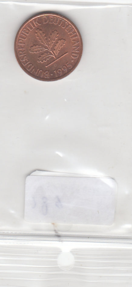 S30-SV1-0189 Duitsland 2 Pfennig XF 1995 KM106a A