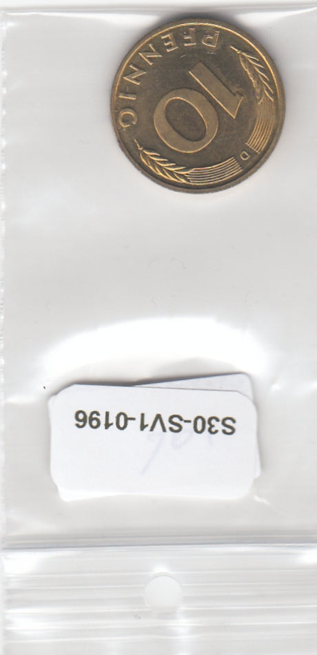 S30-SV1-0196 Germany 10 Pfennig AU 1995 KM108 D