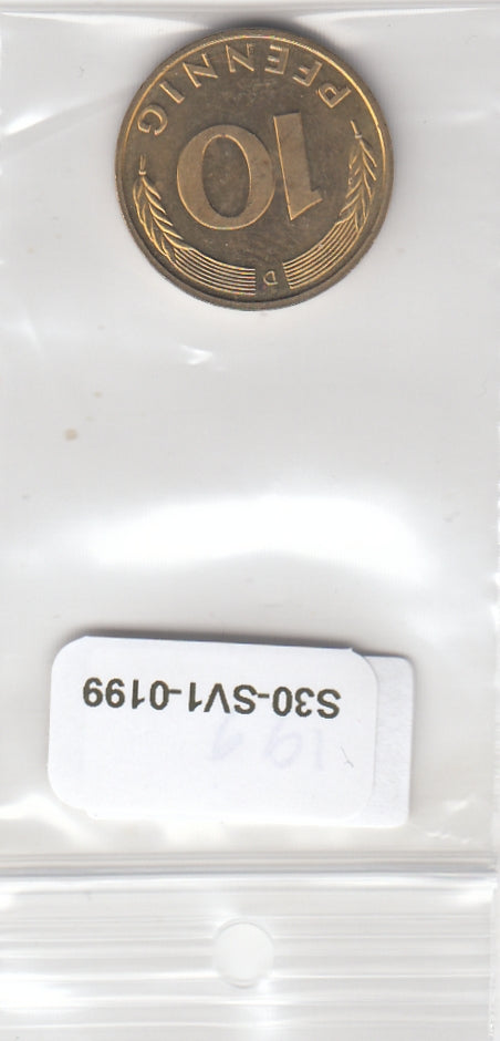 S30-SV1-0199 Duitsland 10 Pfennig AU 1995 KM108 D