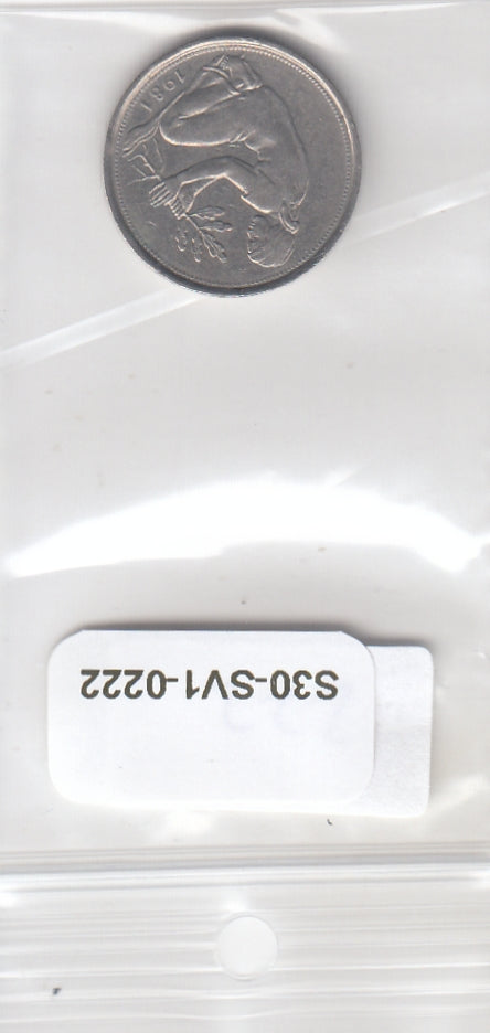 S30-SV1-0222 Duitsland 50 Pfennig ZFR 1981 KM109.1 J