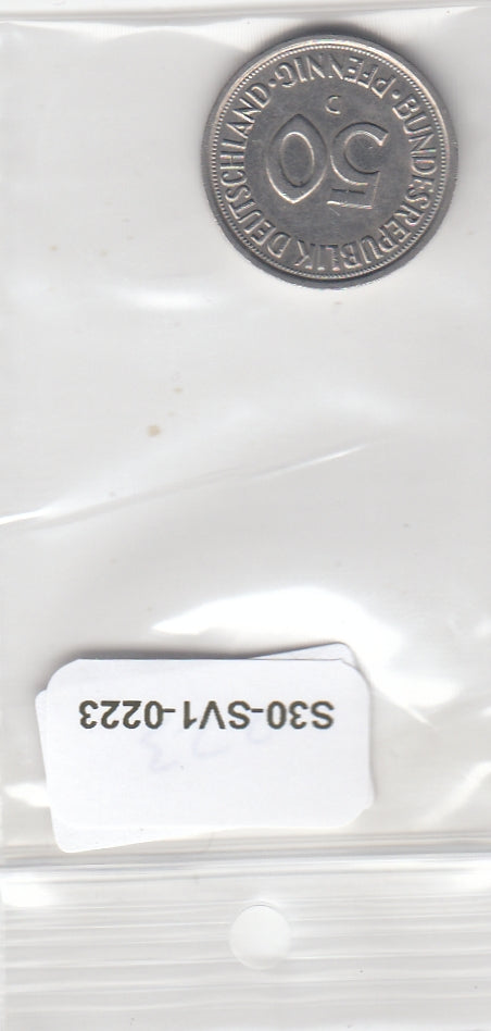 S30-SV1-0223 Duitsland 50 Pfennig ZFR 1981 KM109.1 D