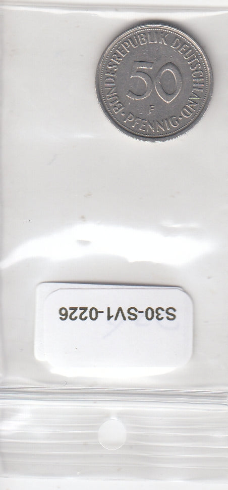 S30-SV1-0226 Duitsland 50 Pfennig ZFR 1989 KM109.1 F