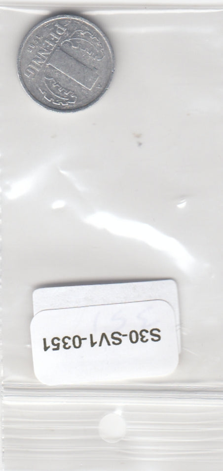 S30-SV1-0351 Germany DDR 1 Pfennig UNC 1985 KM8 A