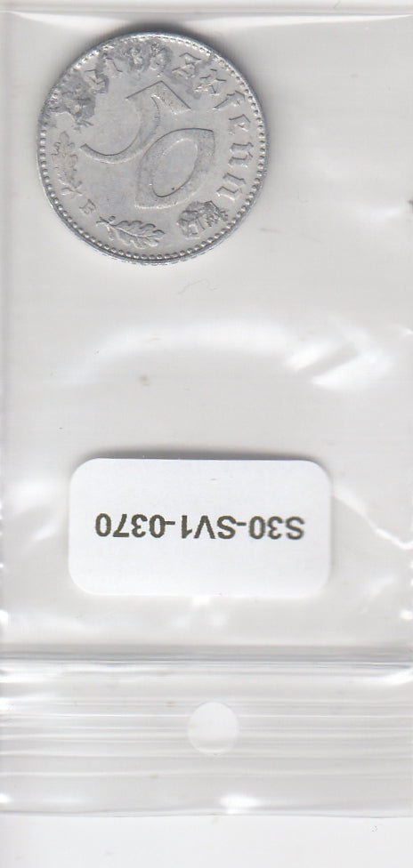 S30-SV1-0370 Germany 50 Reichspfennig FI 1943 KM96 A