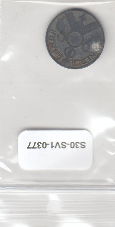 S30-SV1-0377 Netherlands 2 1/2 Cents VF 1941 KM171