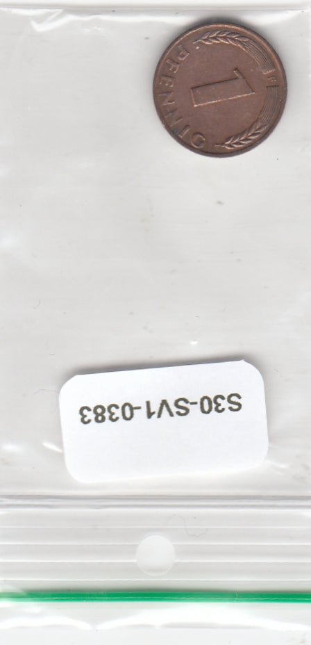 S30-SV1-0383 Germany 1 Pfennig VF 1948 KMa101 F Bank Deutcher Lander