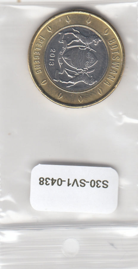 S30-SV1-0438 Botswana 5 Pula UNC 2013 KM37