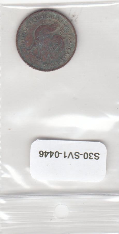 S30-SV1-0446 Cameroon 50 Centimes VG 1943 KM4