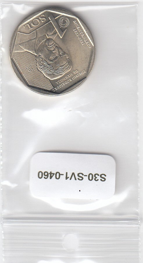 S30-SV1-0460 Peru 1 Sol UNC 2021 KM426