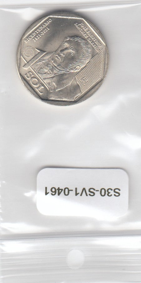 S30-SV1-0461 Peru 1 Sol UNC 2022 KM436
