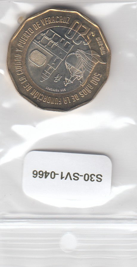 S30-SV1-0466-M08 Mexico 20 pesos UNC 2019 KM991   500ste verjaardag van Veracruz