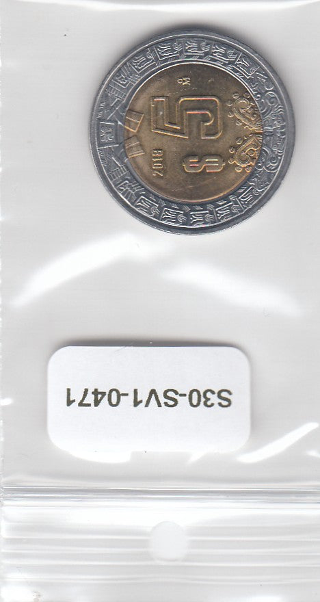 S30-SV1-0471 Mexico 5 Peso UNC 2018 KM605