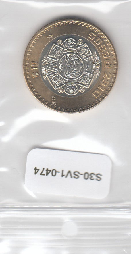 S30-SV1-0474 Mexico 10 Pesos UNC 2022 KM616