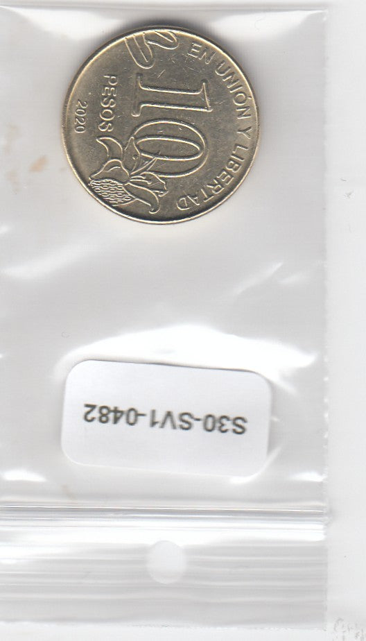 S30-SV1-0482 Argentina 10 Pesos UNC 2020 KM189