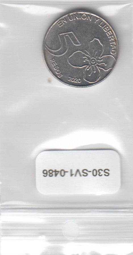 S30-SV1-0486 Argentinië 5 Pesos Bijna Ongecirculeerd 2020 KM187