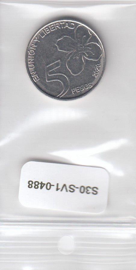 S30-SV1-0488 Argentinië 5 Pesos BU 2020 KM187