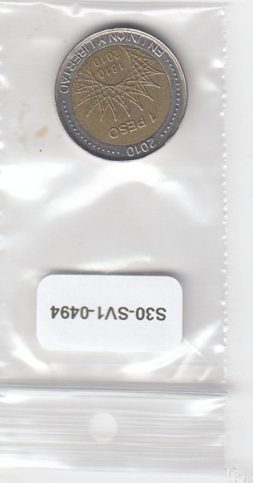 S30-SV1-0494 Argentina 1 Peso VF 2010 KM157   Aconcagua