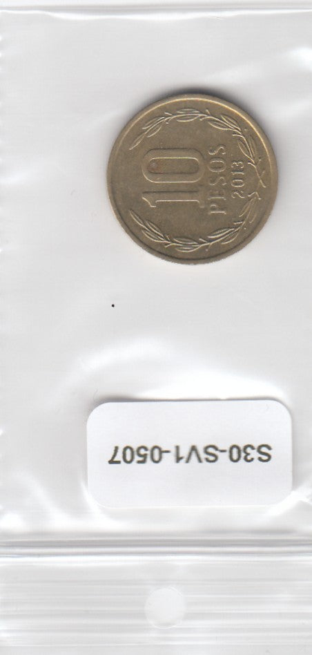 S30-SV1-0507 Chile 10 Pesos XF 2013 KM228