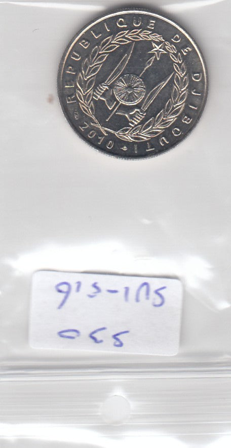 S30-SV1-0516-M08 Djibouti 50 Francs   2010 KM25