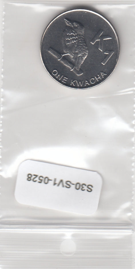 S30-SV1-0528-M09 Zambia 1 Kwacha UNC 2012 KM209