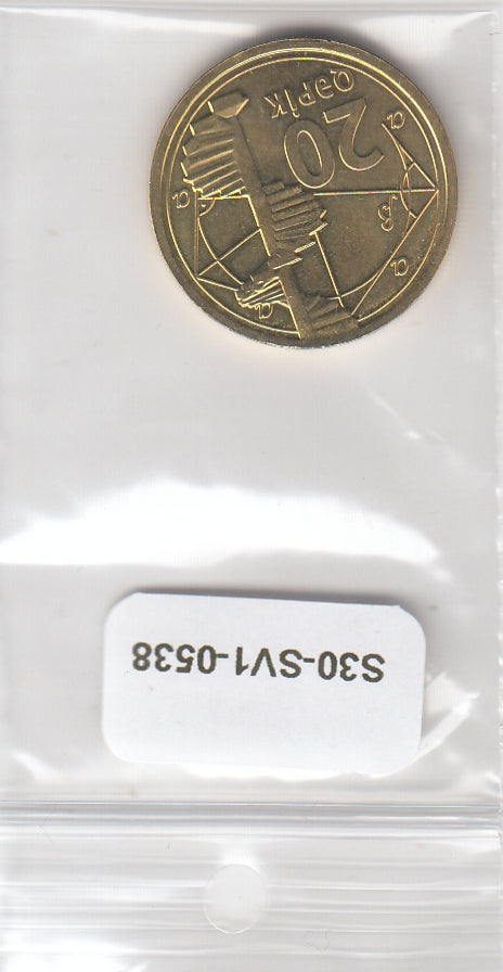 S30-SV1-0538 Azerbeidzjan 20 Qapik UNC 2021 KM90