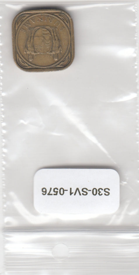 S30-SV1-0576 Suriname 5 Cent VF 1966 KM12