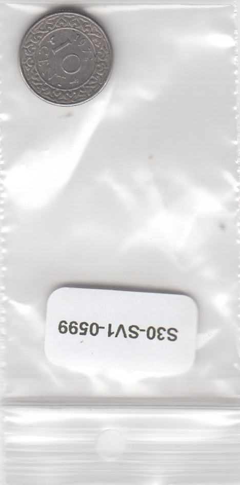 S30-SV1-0599 Suriname 10 Cent VF/XF 1972 KM13