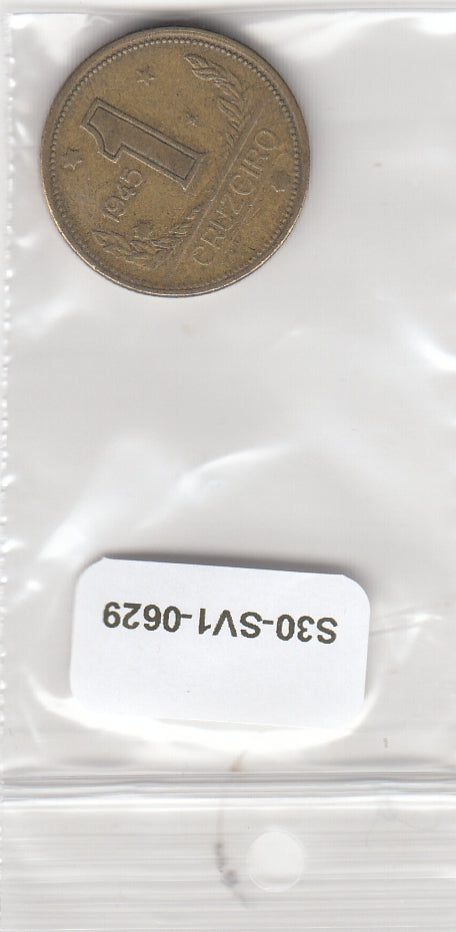 S30-SV1-0629 Brazil 1 Cruzeiro VF 1945 KM558