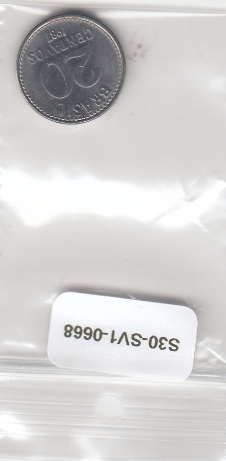 S30-SV1-0668 Brazil 20 Centavos UNC 1987 KM603