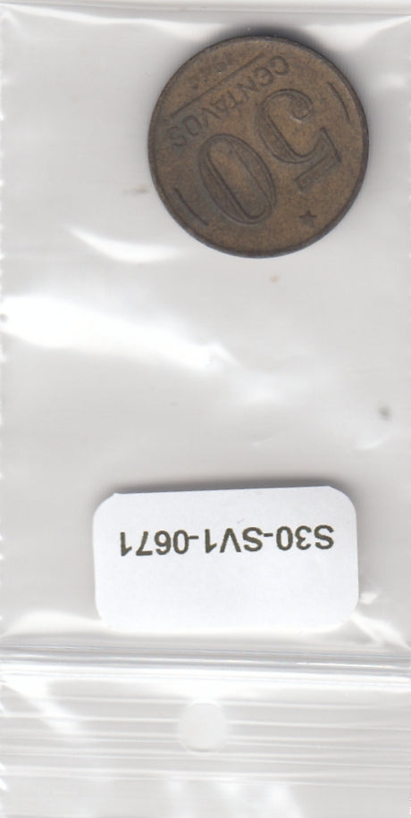 S30-SV1-0671 Brazilië 50 Centavos ZF- 1944 KM557a