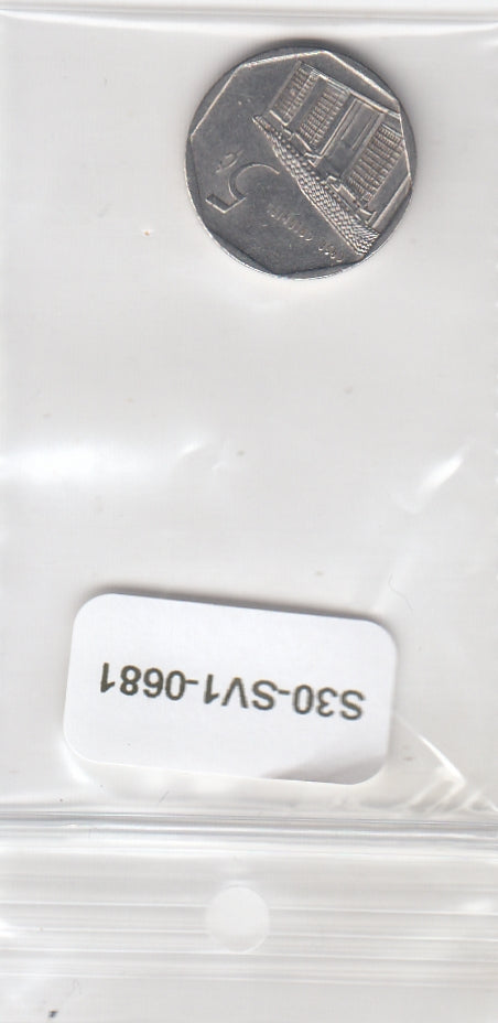 S30-SV1-0681 Cuba 5 Centavos VF 2000 KM575.2