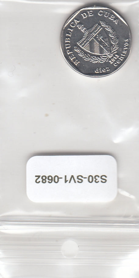 S30-SV1-0682 Cuba 10 Centavos AU 2013 KM57