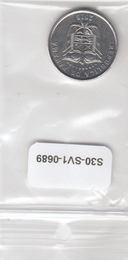 S30-SV1-0689 Panama 5 Centesimos BU 2018 KM133.2