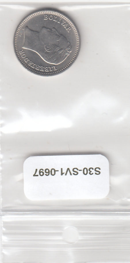 S30-SV1-0697 Venezuela 50 Centimos AU 1965 Y41