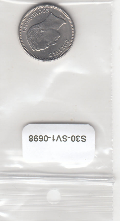 S30-SV1-0698 Venezuela 50 Centimos AU 1965 Y41