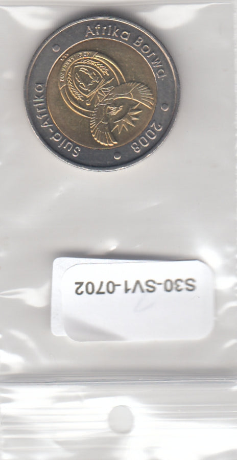 S30-SV1-0702 South Africa 5 Rand UNC 2008 KM439   Nelson Mandela 90th Birthday