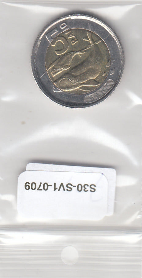 S30-SV1-0709 Zuid-Afrika 5 Rand BU 2023 KM784 Siswati/isiZulu - isiXhosa - Tshivenda