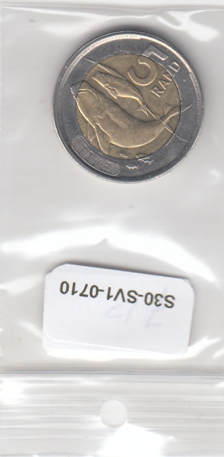 S30-SV1-0710 Zuid-Afrika 5 Rand XF 2023 KM784   Swazi/Zulu - Xhosa - Venda