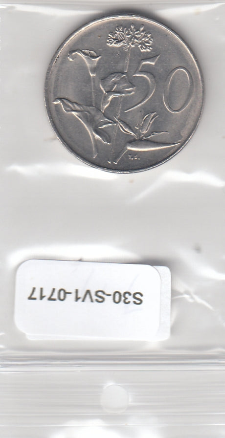 S30-SV1-0717 South Africa 50 Cents UNC 1981 KM87   South-Suid
