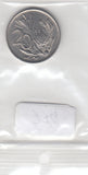 S30-SV1-0734 South Africa 20 Cents AU 1982 KM113   Balthazar J. Vorster