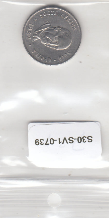 S30-SV1-0739 South Africa 10 Cents XF 1982 KM113