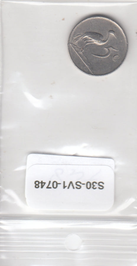 S30-SV1-0748 South Africa 5 Cents VF 1983 KM84
