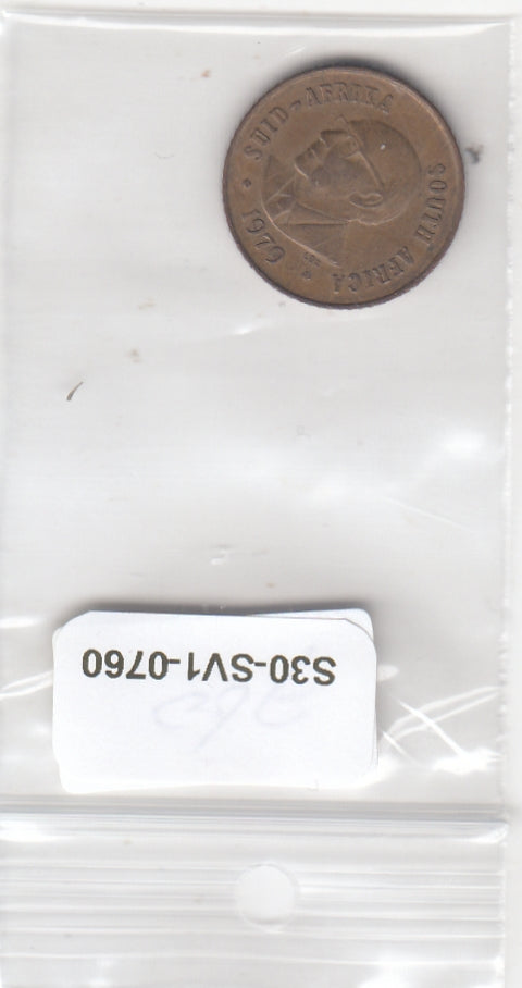 S30-SV1-0760 South Africa 1 Cent VF 1979 KM98   Suid-South Nicolaas J. Diederichs