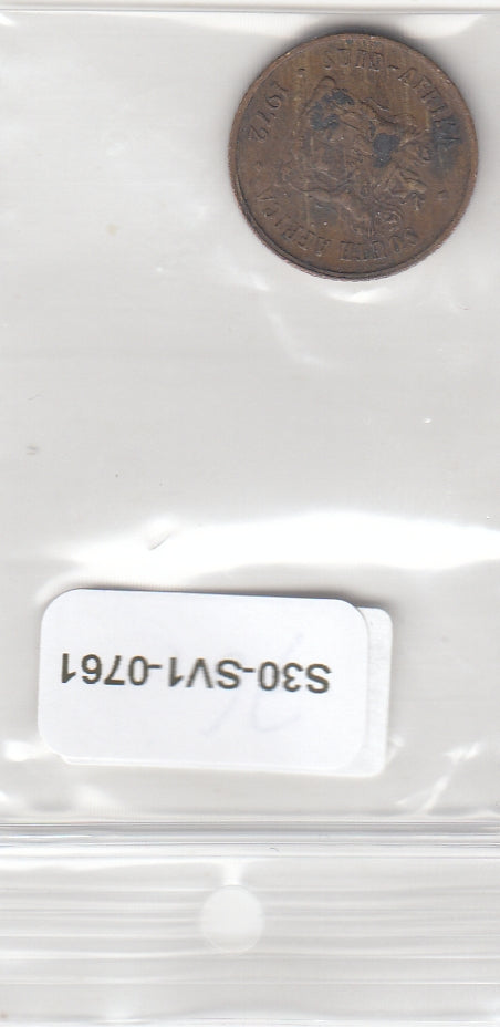 S30-SV1-0761 South Africa 1 Cent FI 1972 KM82   Suid-South