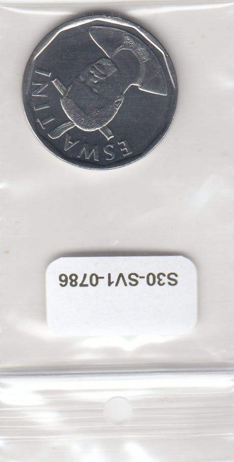 S30-SV1-0786-M12 Eswatini 50 cents UNC 2018 KM71