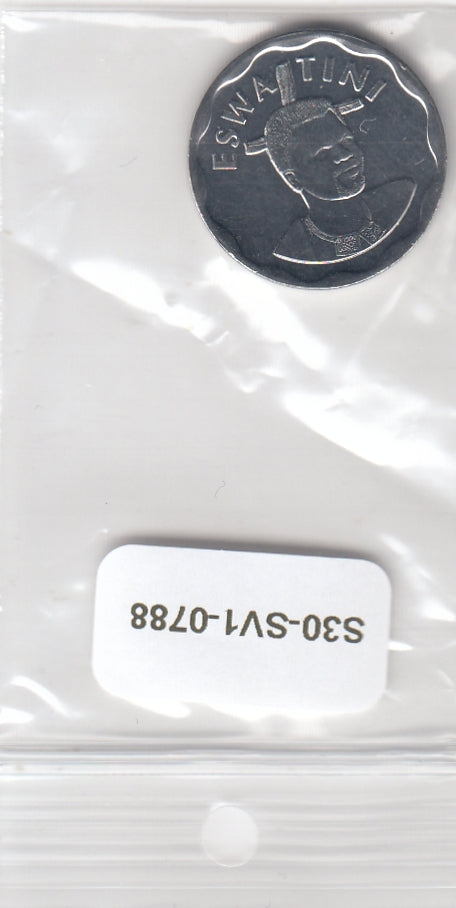 S30-SV1-0788-M18 Eswatini 20 Cents UNC 2018 KM70