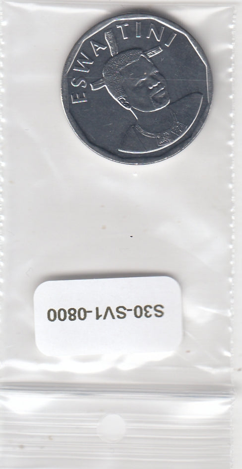 S30-SV1-0800-M02 Eswatini 50 Cents UNC 2021 KM71