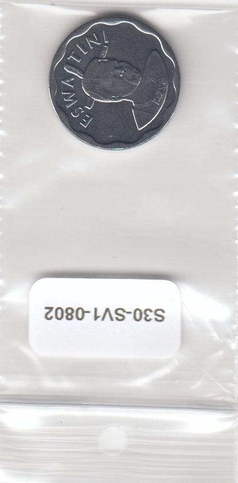 S30-SV1-0802-M01 Eswatini 20 Cents UNC 2021 KM70